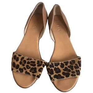 J. Crew Morgan Peep Toe Shoes - Leopard ✨